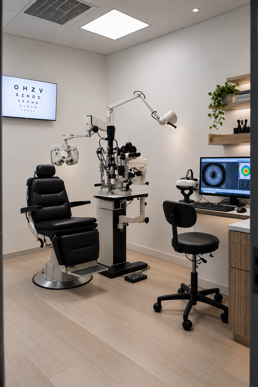 Modern comprehensive eye examination at AP Vision Optometry